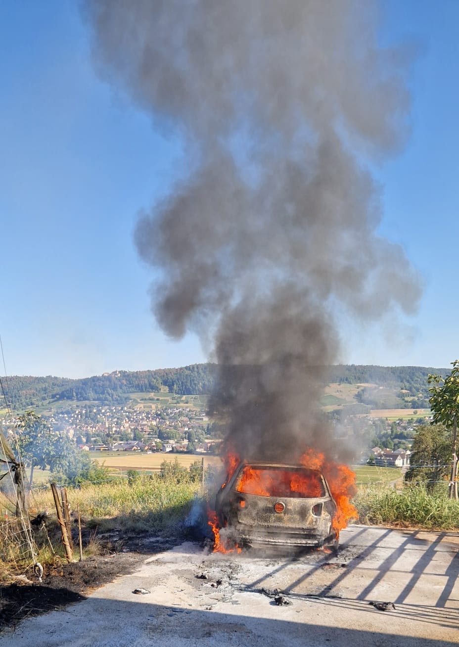Eschenz: Sachschaden nach Autobrand